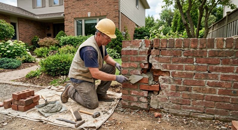 Brick Wall Repair in Greenville, SC