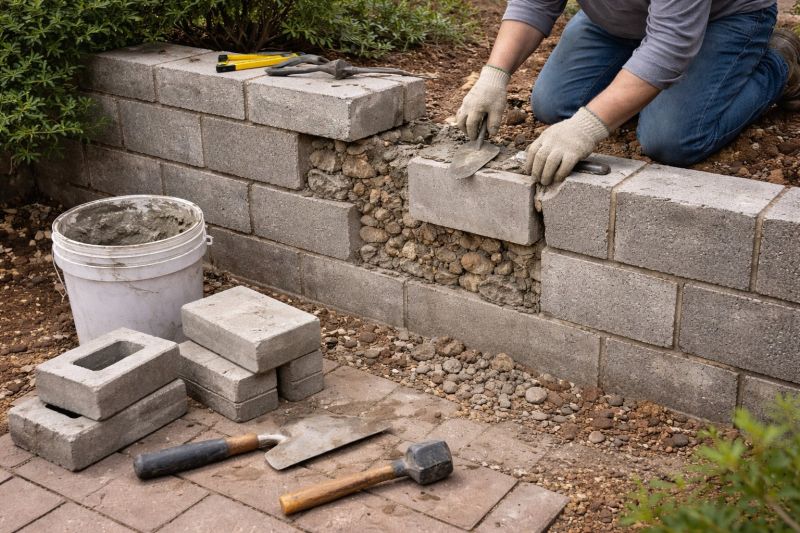 Block Wall Repair in Spartanburg County, SC