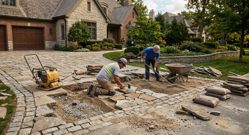 Brick Driveway Repair in Spartanburg, SC