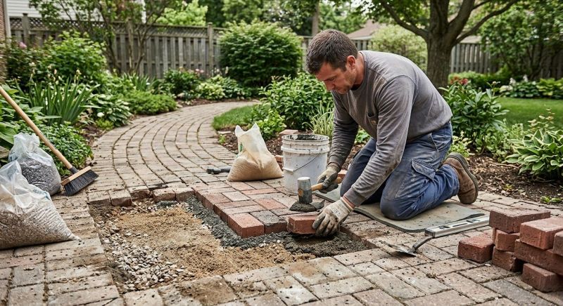 Brick Driveway Repair in Spartanburg, SC