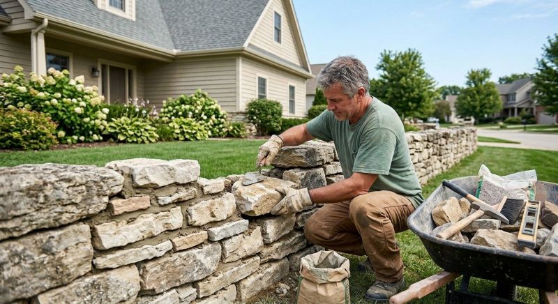Brick Fence Repair in Spartanburg, SC