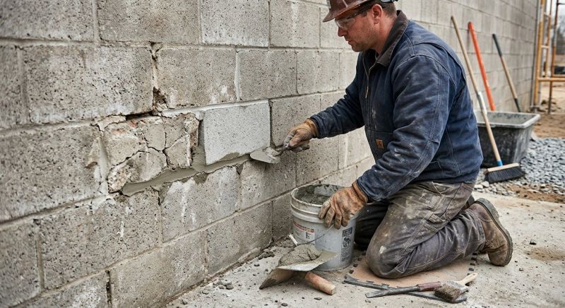 Cement Block Repair in Spartanburg, SC