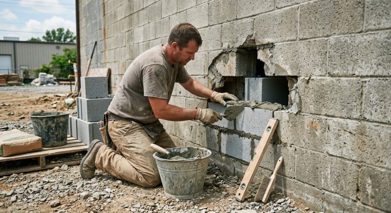 Cinder Block Repair in Spartanburg, SC
