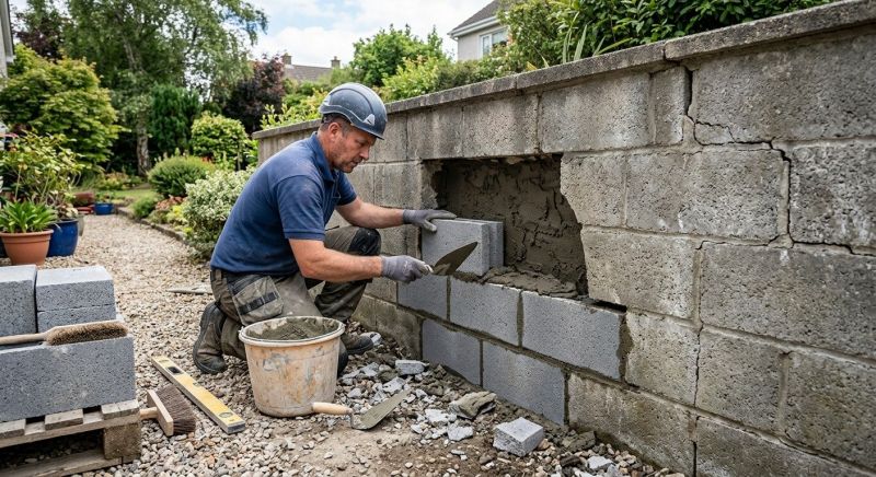 Concrete Block Repair in Columbus, NC
