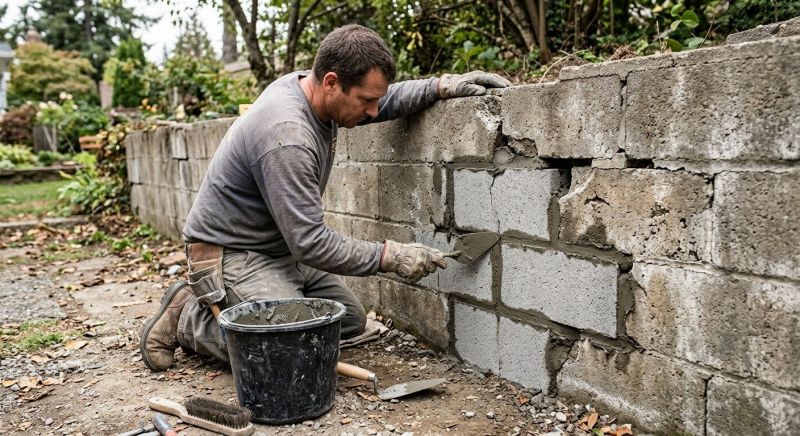 Concrete Block Repair in Tryon, NC