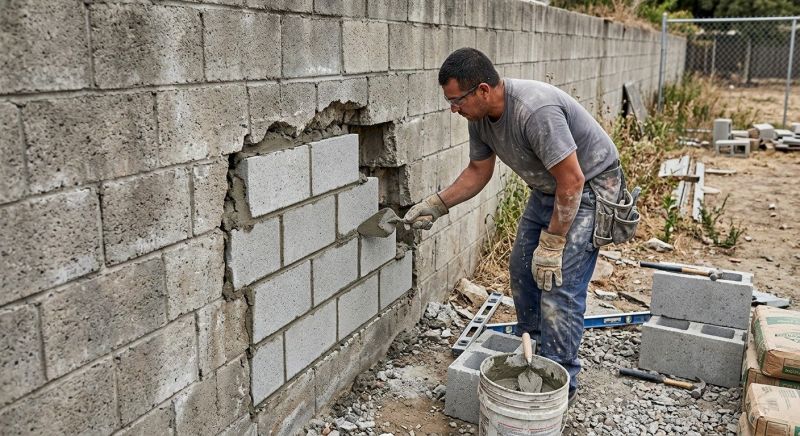 Masonry Wall Repair in Spartanburg, SC