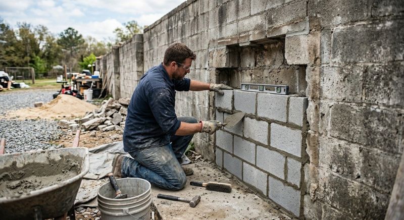 Masonry Wall Repair in Spartanburg, SC