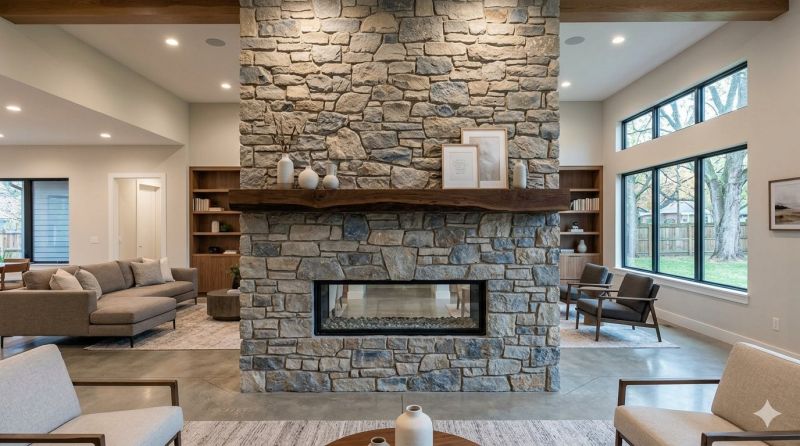 Stone Chimney Installation in Boiling Springs, SC