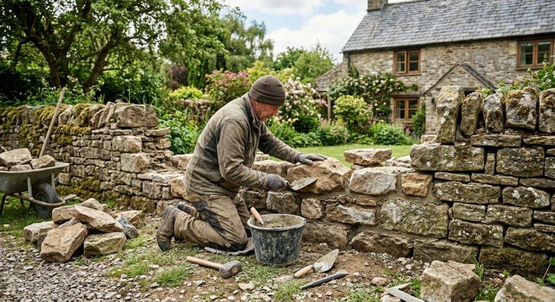 Stone Wall Repair in Columbus, NC