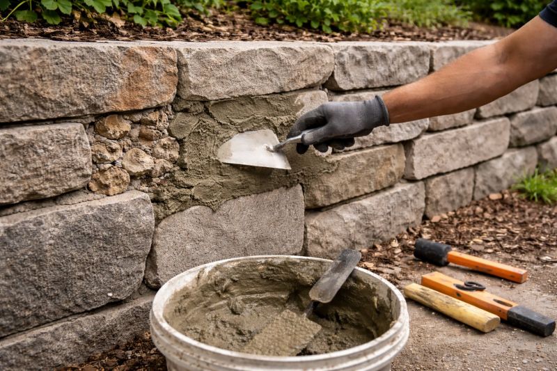 Stone Wall Repair in Spartanburg, SC